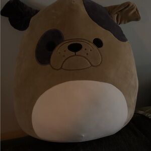 Jumbo Loafer the Brown Bulldog Squishmallows Dog Plush Toy NEW with Tags